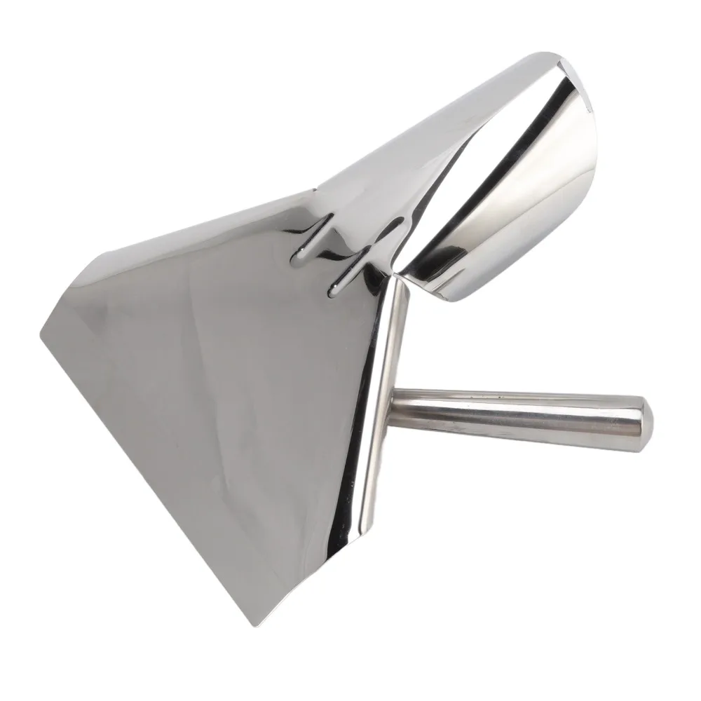 Stainless Steel Chip Scoop with Right Handle Anti Scald Handle French Fries Shovel Easy To Clean Rustproof Popcorn Shovel
