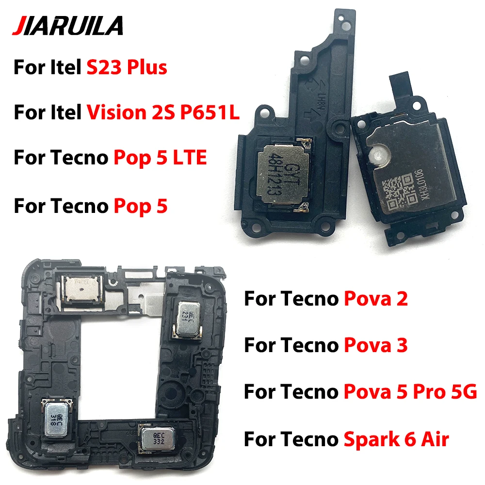 10Pcs, LoudSpeaker Flex For Infinix Itel S23 Plus A56 A60S Pop 5 Lite Sound Ringer Buzzer Bottom Speaker Inner Ringtone Part