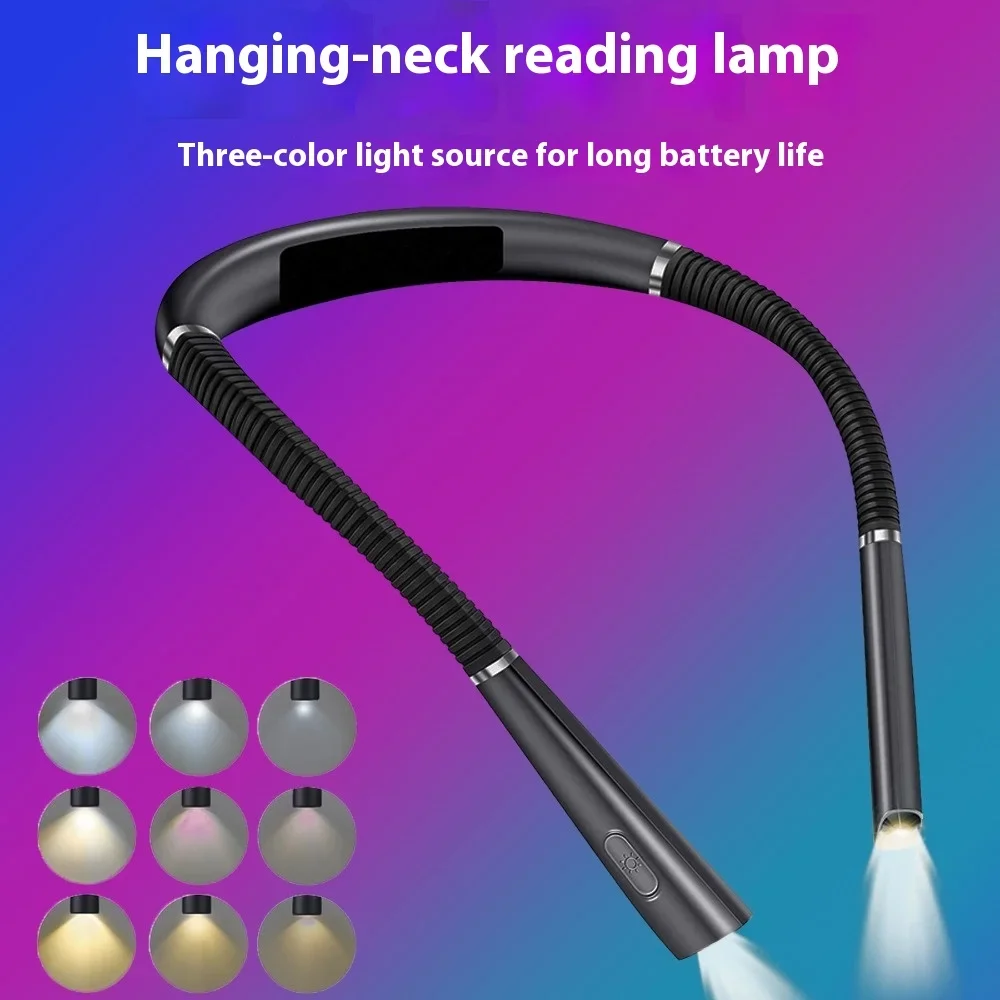

Foldable Flexible Portable Usb Rechargeable Led Book Reading Lamp Neck Light