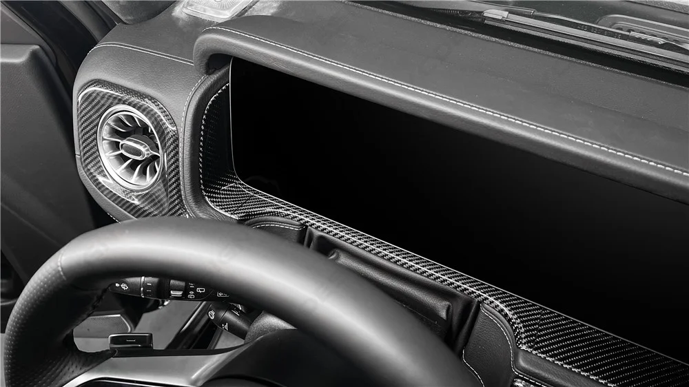 Dry Carbon Fiber Interior Replacement Kit Fit For 2024-2026 G63 W465 G Class LHD RHD Cabin Trim Panel Upgrade Set