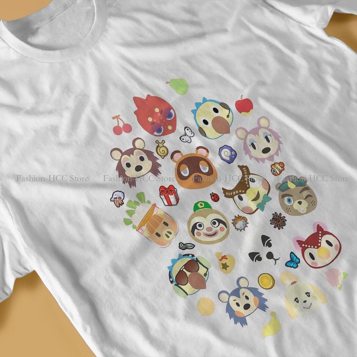 Cute Villagers O Neck TShirt Animal Crossing：Pocket Camp Original Polyester T Shirt Men Clothes