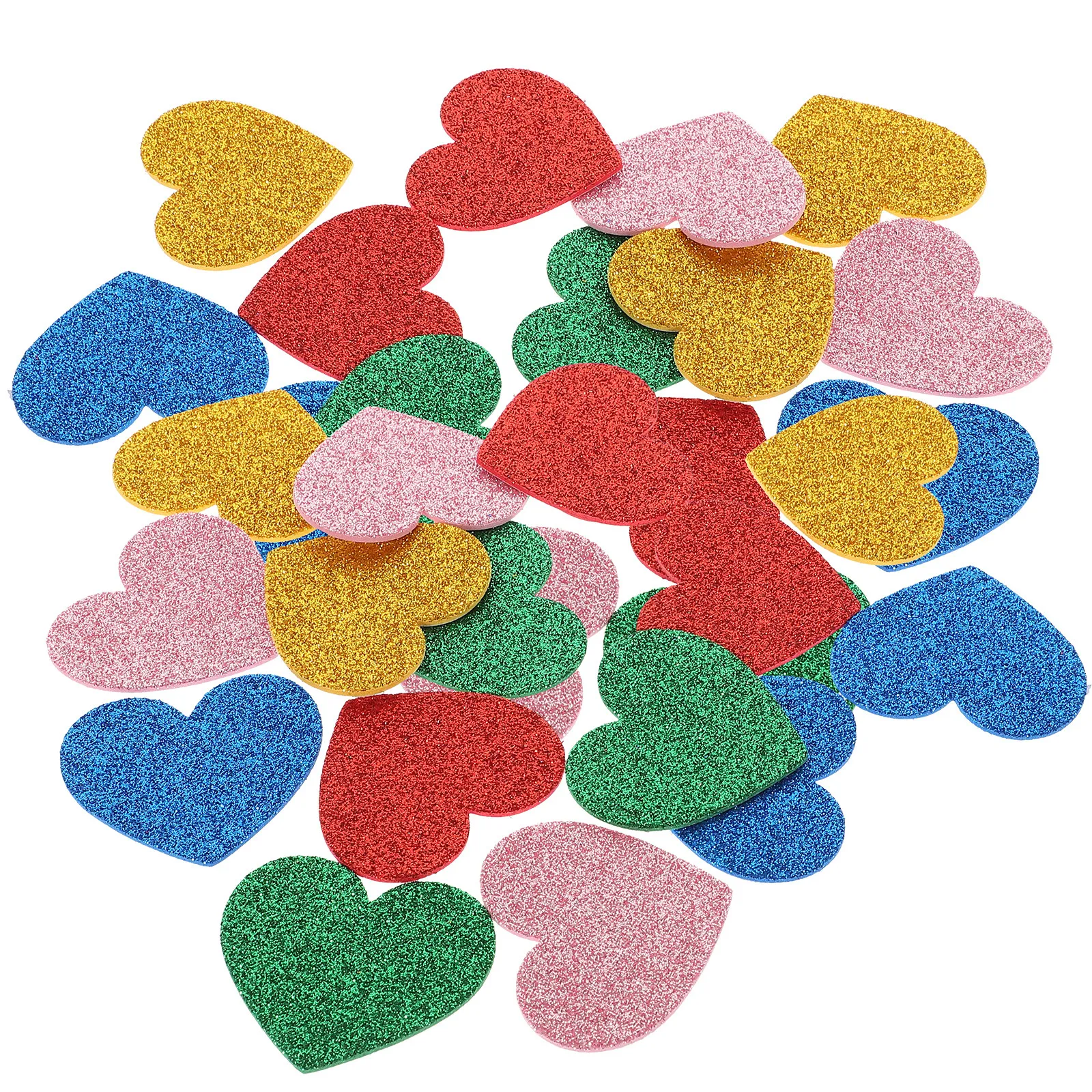 

15Pcs Colorful Heart Stickers Strong Adhesion Eva Foam Stickers for Handmade Cards Invitations Room Decor Festivals Classmates