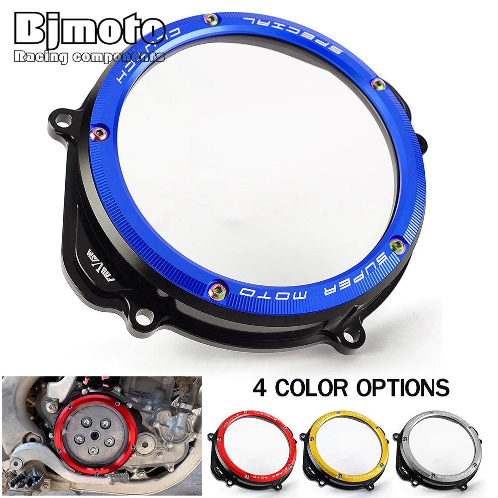 CRF 250X 250R CNC Engine Clear Clutch Cover For Honda CRF250X CRF250R CRF 250 R X 2004-2018