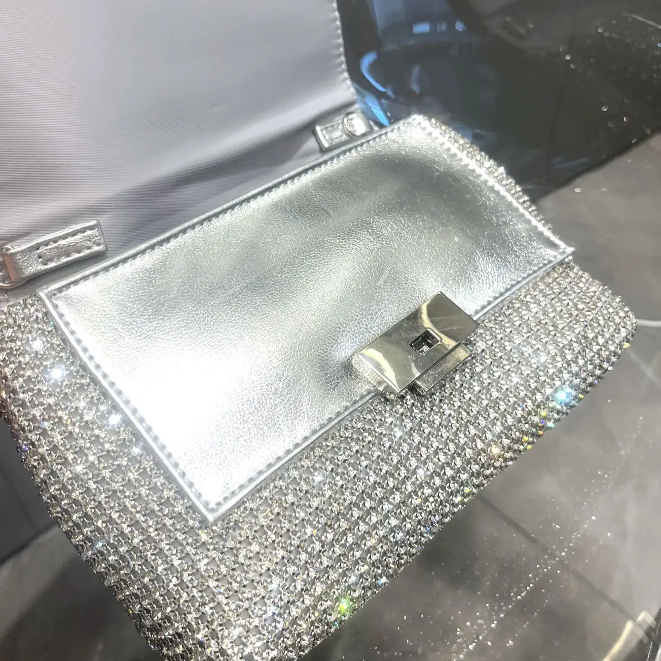 Luxury Designer Rhinestones Clutch Purse Bag For Women purse Bag Shoulder Bag Purse Shiny Crystal Purses and Handbag Evening Bag