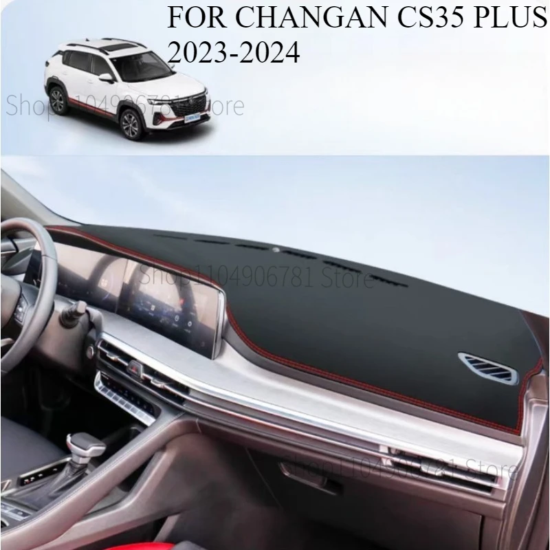 

FOR CHANGAN CS35 PLUS 2023-2024 Car Dash Mat Dashmat Dashboard Cover Sun Shade Dash Board Cover Carpet Accessories