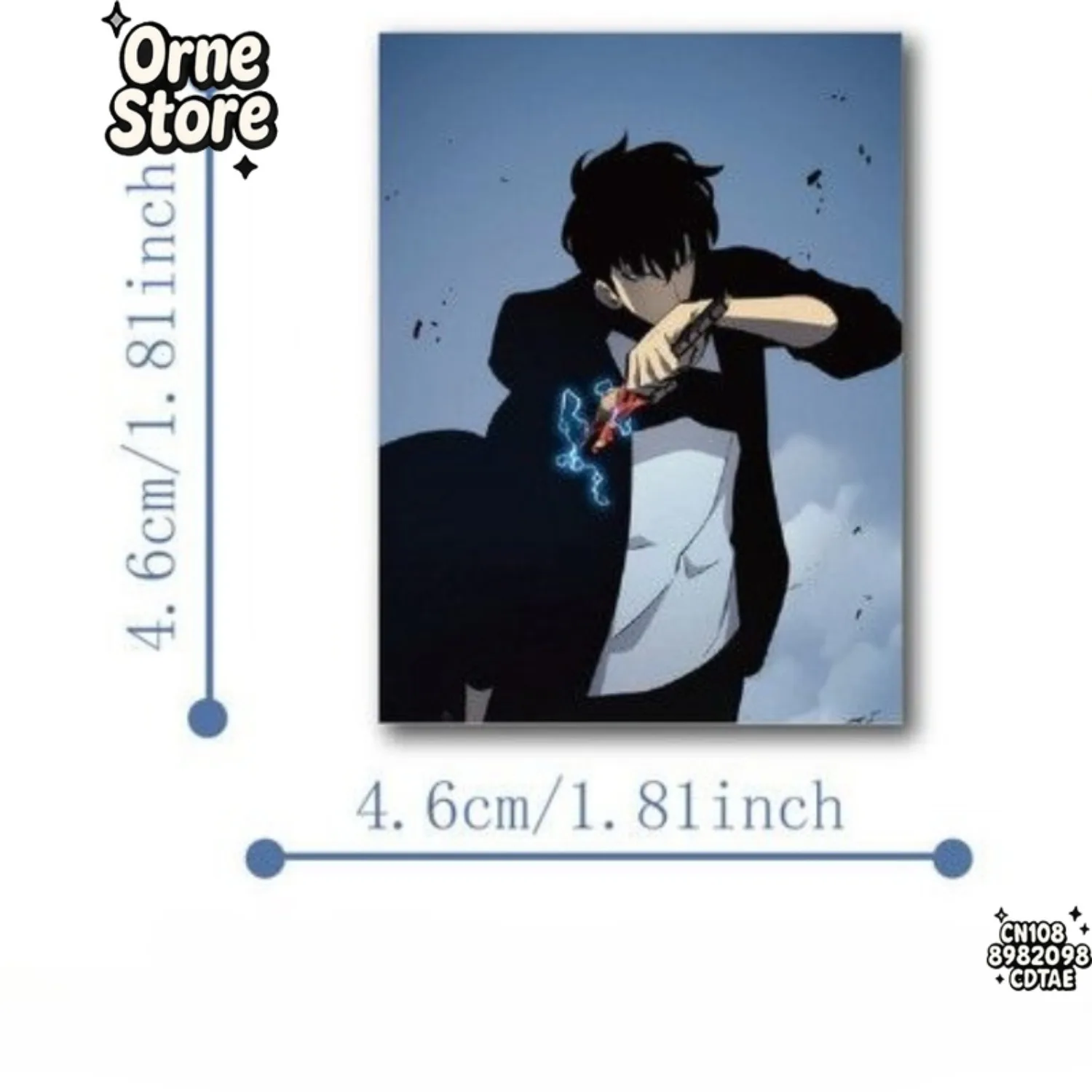 55 Set di adesivi anime per cartoni animati con livellamento singolo - Adesivi per casco per bottiglia d'acqua per notebook impermeabile in PVC - Regalo da collezione per fan