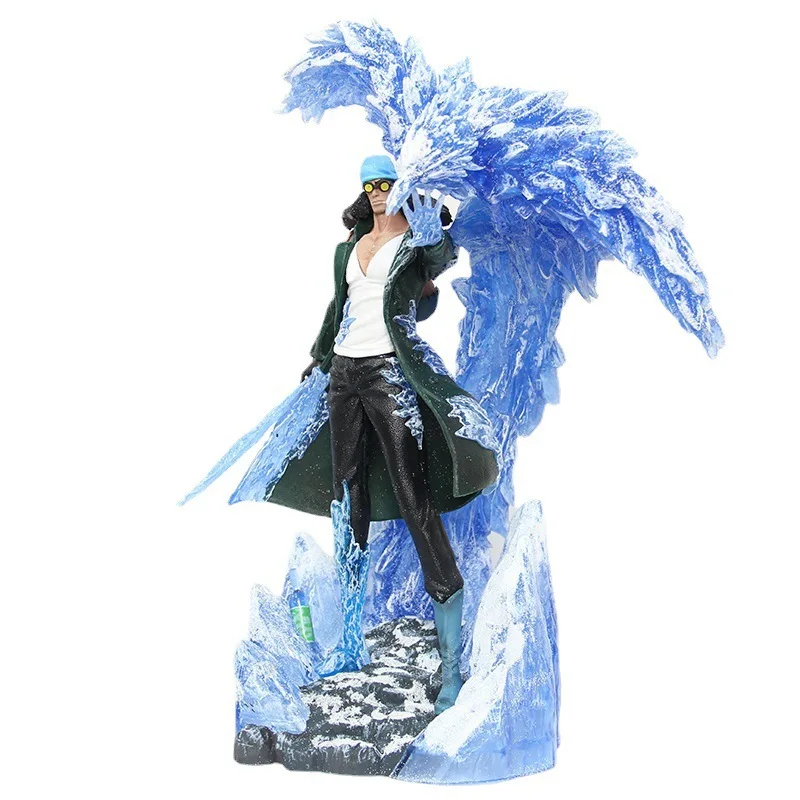 39cm uma peça kuzan posição permanente grande jogador anime figura modelo gk estátua coleção decoração de mesa ornamento brinquedos presentes