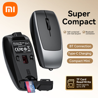 XIAOMI Bluetooth Wireless Mouse Supporting TF Card Mini Mute Portable Reader Tablet Computer Gaming Office Mouse For Men Women