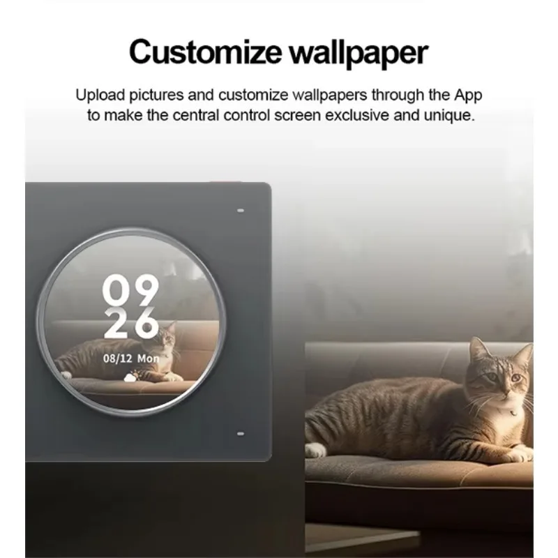 Newest1.6 Inch Smart Knob Screen Home Control Panel Working With Tuya Smart Life APP Built In 3 Gang Switch