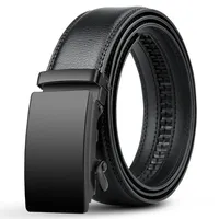 Plus Large LONG Size Belt Men 120 130 140 150 160 170cm PU Leather Waist Strap Black Male Automatic Buckle Jeans Belts for Men