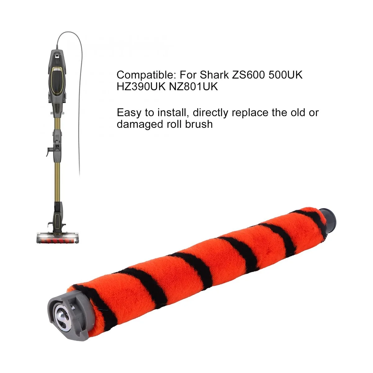 أجزاء المكنسة الكهربائية فرشاة رئيسية للتنظيف الناعم لـ ZS600 500UK HZ390UK NZ801UK فرشاة دوارة للمكنسة الكهربائية