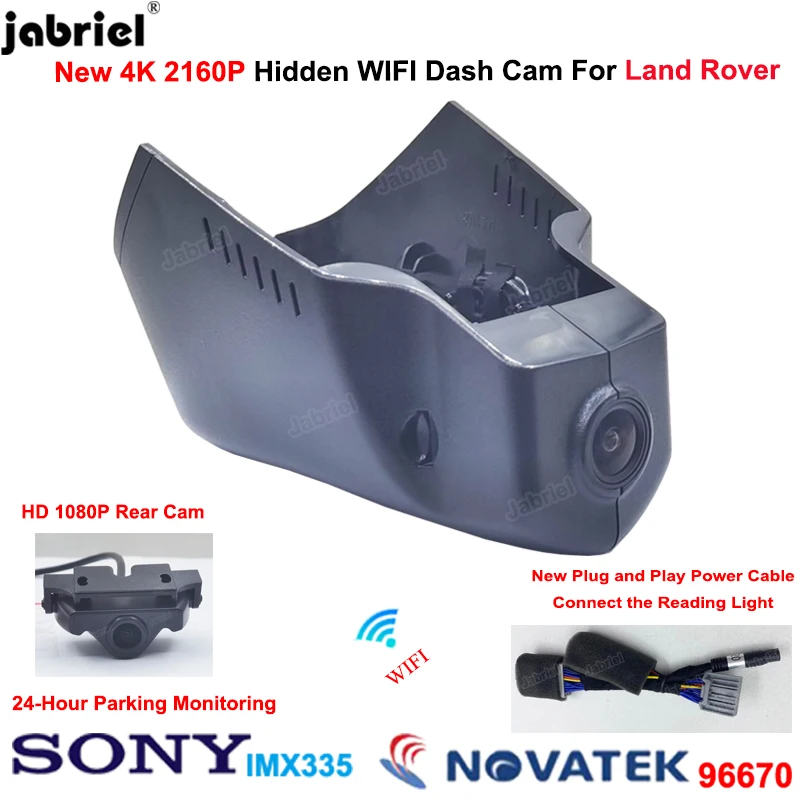 4K 2160P Dashcam Car Dvr Camera For Jaguar For Land Rover Discovery Sport 2015 2016 2017 2018 2019 2020 2021 2022 Video Recorder