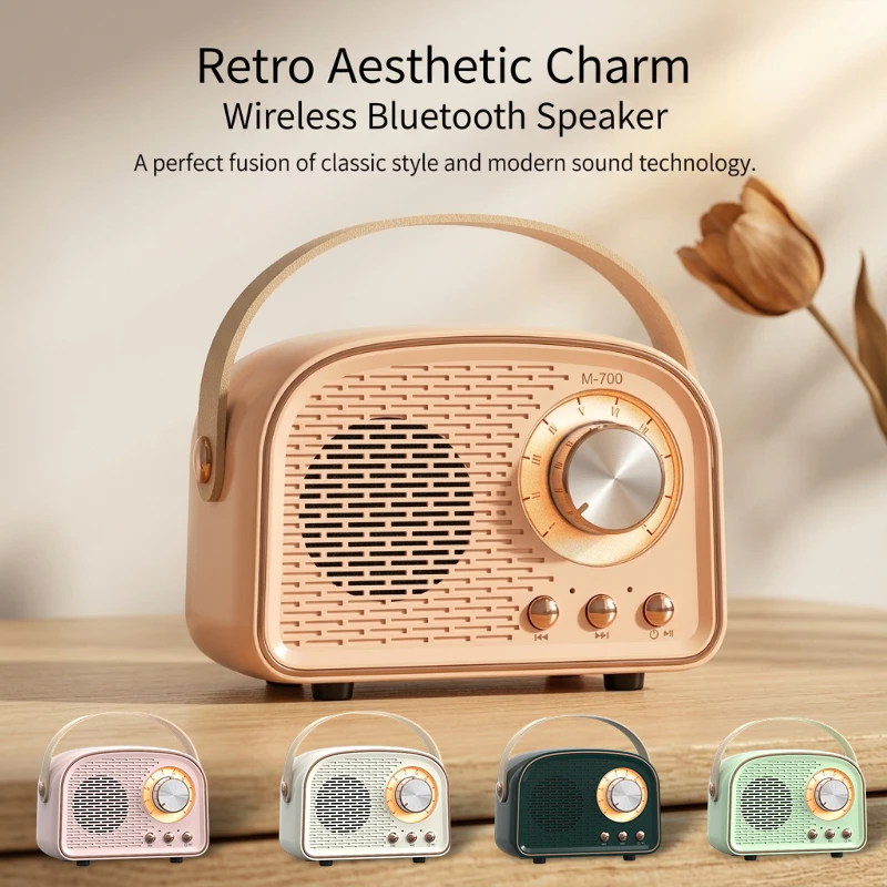 Retro Mini Bluetooth Speaker DW21 Classical Music Player Sou