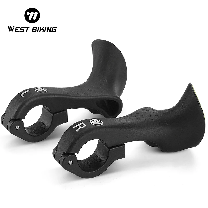 WEST BIKING 1 para końcówek kierownicy rowerowej Lekkie, ergonomiczne przedłużenie kierownicy rowerowej MTB Chwyty kierownicy rowerowej Akcesoria rowerowe