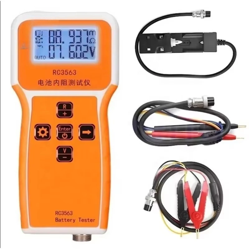 RC3563 Probe High Precision Internal Resistance Detector, True Four-Wire AC Tester for Lithium Lead-Acid Vehicle Batteries
