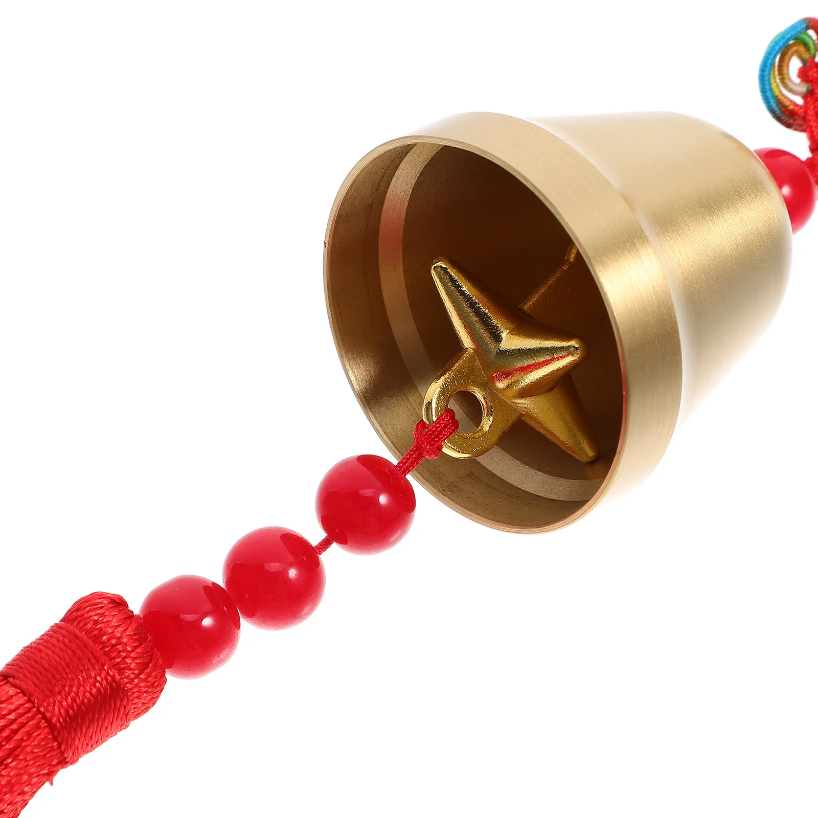 

Wind Chime Decoration Car Wired Chinese Crafts Ornaments Bell Pendant Polyester Brass Small Home