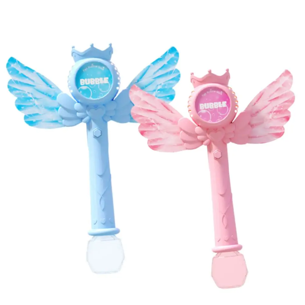 Magic Stick Style Bubble Maker Light And Sound Handheld Eletric Bubble Stick Automatic Rechargeable Bubble Machine for Summer