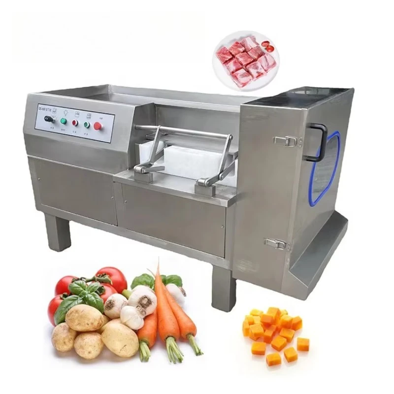 Customized Fully Automatic 220V Three Dimensional Dicing Machine for Fresh Frozen Meat Dicer Potato Cutting Cubes