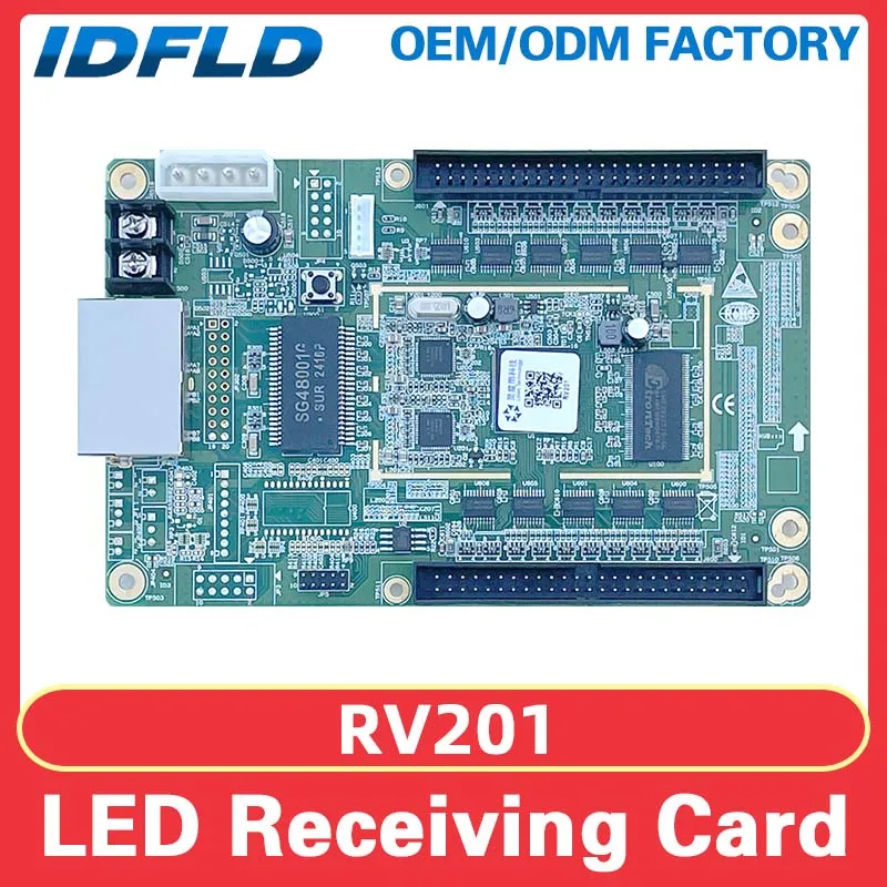 LEDDisplay Receiving Card Linsn RV201 Single Color 50PIN SMD DIP Panel Video Wall Digital Signage Control Card