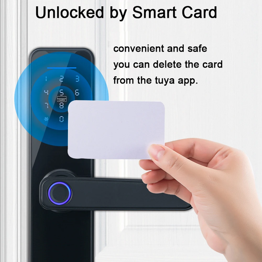 Умный дверной замок HIMOJO с Wi-Fi и Биометрическим распознаванием отпечатков пальцев