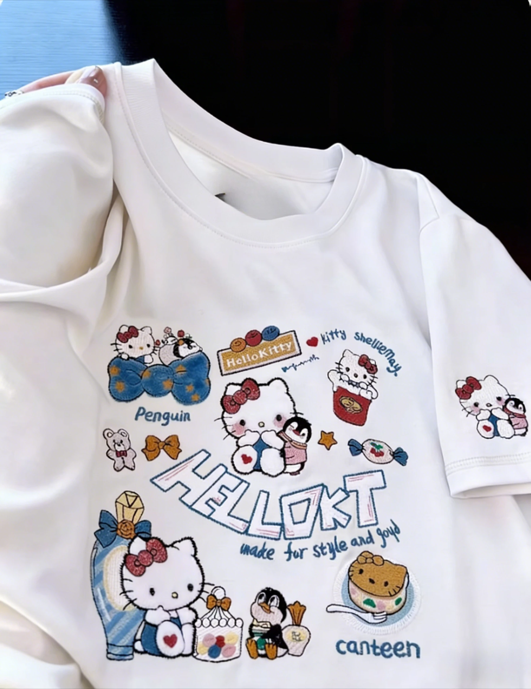 2026 Summer Sanrio Comic Form Hello Kitty Image 100% Cotton Printed ...