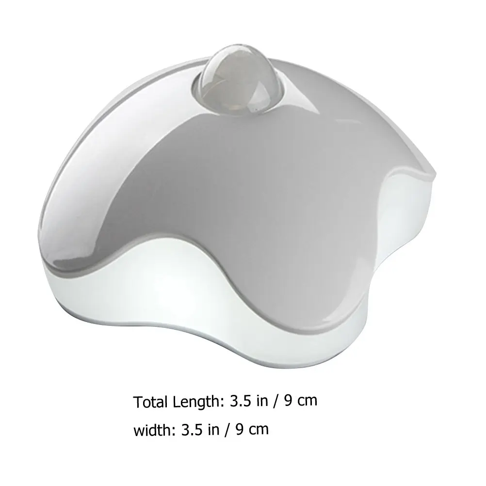Four-Leaf Clover LED Sensor Night Light Battery Operated Induction Light for Stairs Bookshelves Car Trunk Closet Wardrobe
