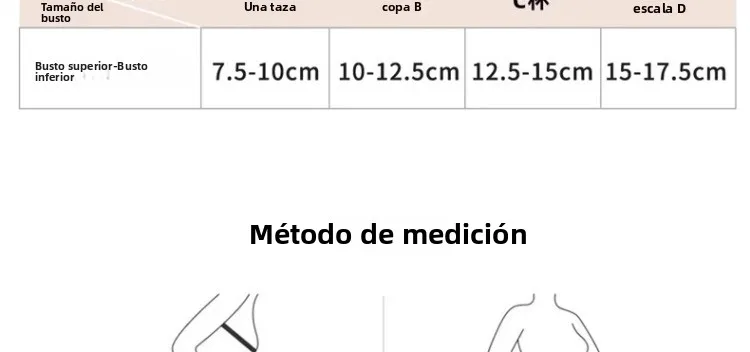 Sujetador sexy de encaje tipo conejita para mujer, sin costuras, con espalda hermosa, sin tirantes, que reduce el tamaño del ...