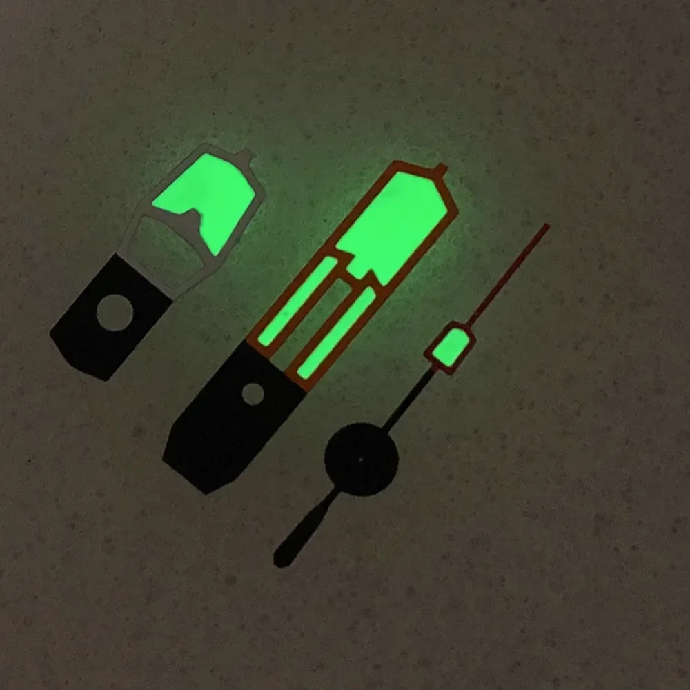 Модифицированные аксессуары для часов, оранжевый, красный, белый цвет, стрелки, зеленые светящиеся стрелки для японского механизма NH35/36/4R7S