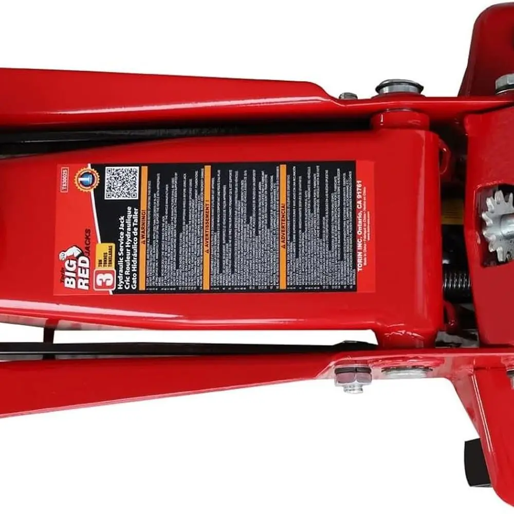 3-Tonnen-Hochleistungs-Hydraulik-Wagenheber mit Schnellhubpumpe für Geländefahrzeuge, Rot