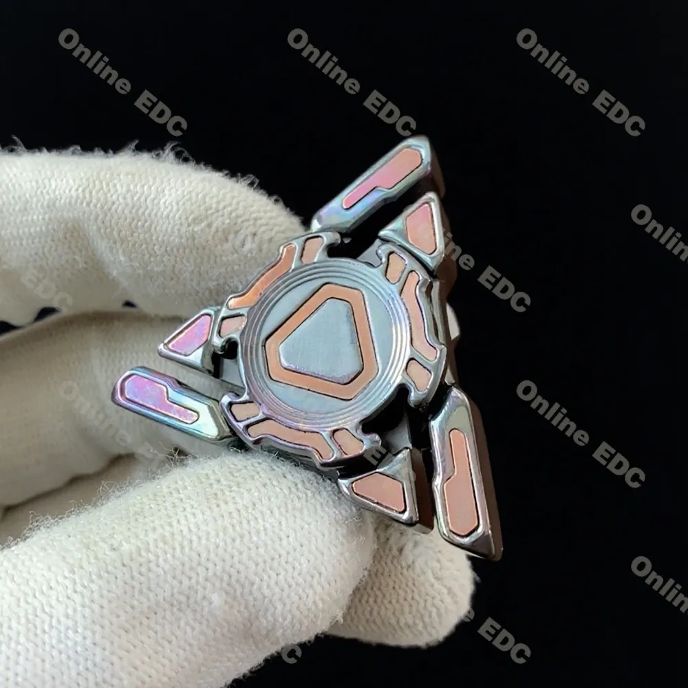 Jouets EDC d'occasion Pangolin Studio EDC Trisome Mini Zirconium cuivre Fidget Spinner jouets d'anxiété jouets Fidget pour adultes