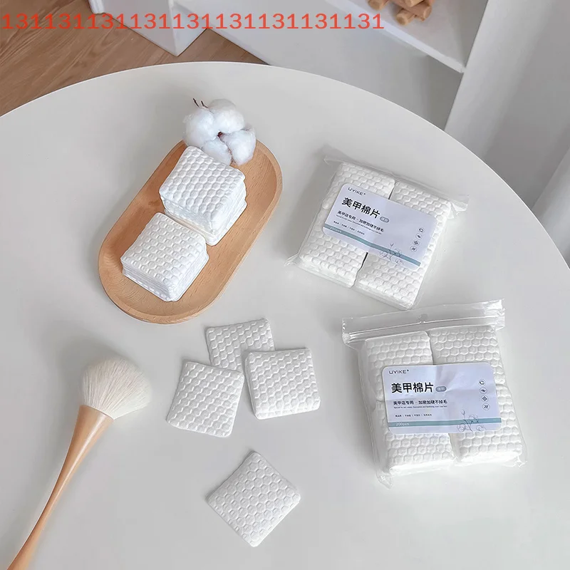 200 قطعة مناديل خالية من الوبر القطن الأنظف منصات الورق الورنيش أداة مسمار لوحة قطن مزيل طلاء الأظافر هلام نظيفة مانيكير المناديل #4