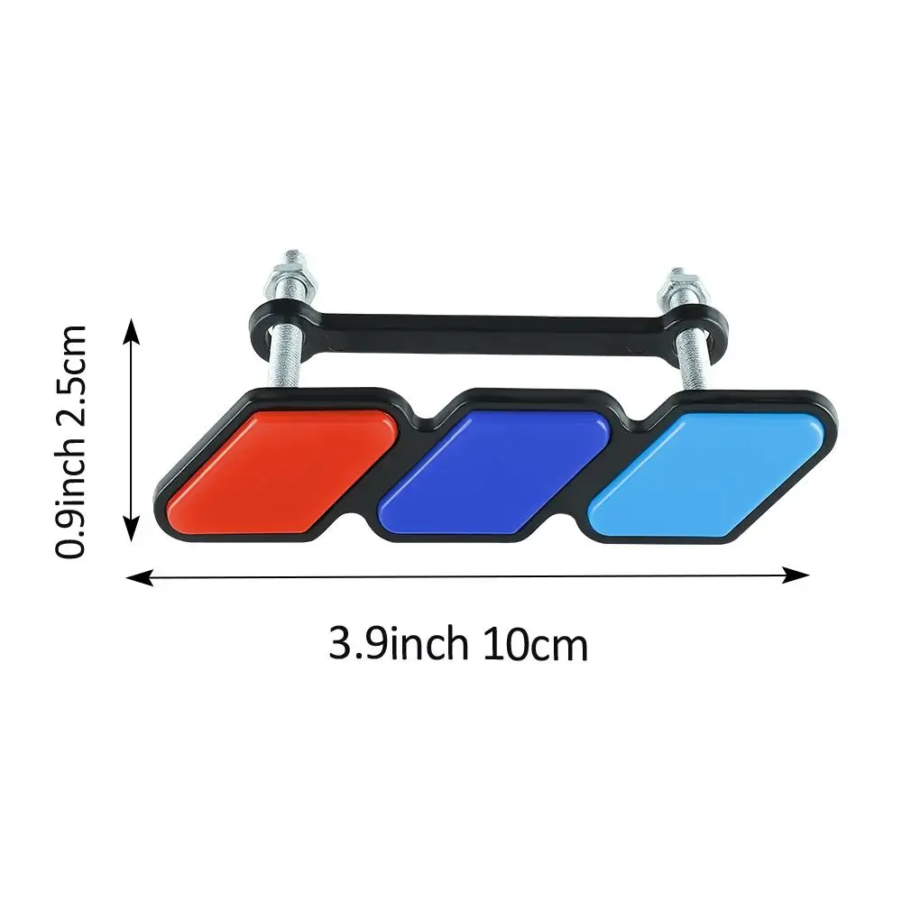 سيارة الجبهة مصبغة شارة شعار الديكور ، اكسسوارات السيارات تعديل ، 3 ألوان ، يصلح لفورد ، تويوتا ، مازدا ، سوزوكي ، فولفو ، هيونداي ، 1 قطعة #2