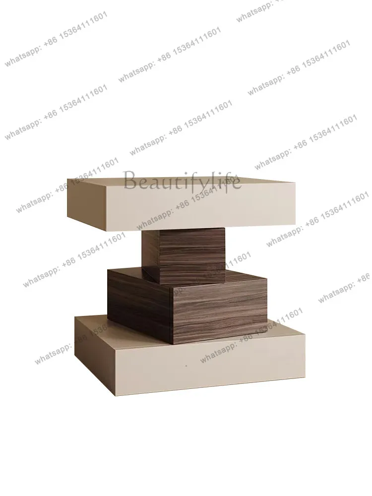 PG creative Italian solid wood bedside table, simple modern mini bedroom, simple personalized bedside table