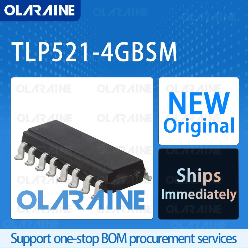 

5/10/100Pcs TLP521-4GBSM SMD-16P original 100% New ic chip Transistor outputs optocoupler (Vf) 1.15V Current 50mA (Vrms) 5.3kV