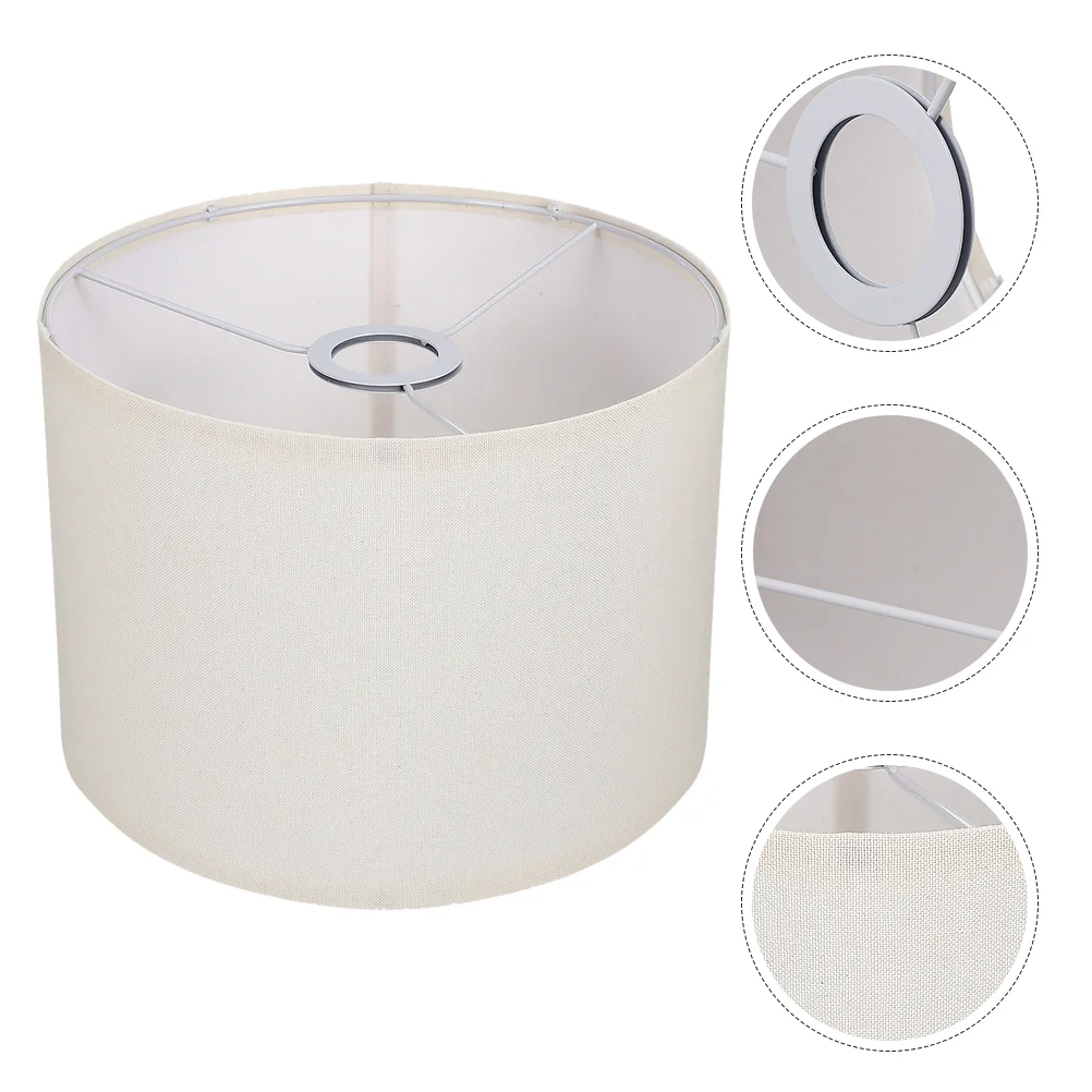 

2 Pcs Linen Lampshade Large Shades Light Bulbs Unique Cloth Lampshades for Floor Table
