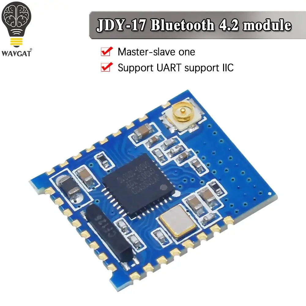 JDY-17 bluetooth 4.2 Module High Speed Data Transmission Mode BLE Mesh Networking Low Power WAVGAT
