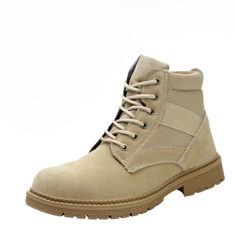 Work Industrial Safety Lightweight Male Shoes Winter Warm Men's Boots High Quality Cheap Non Slip In Promotion Offers Retro New