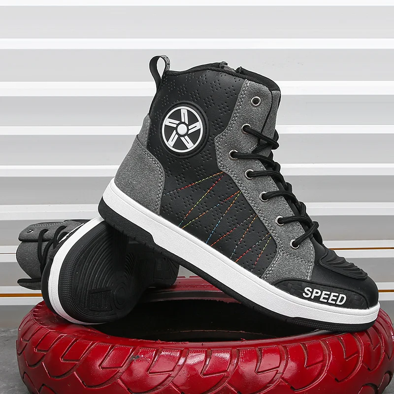 

Мотоциклетные мужские профессиональные защитные ботинки для верховой езды, четырехсезонные новые противоскользящие износостойкие внедорожные мотоциклетные ботинки