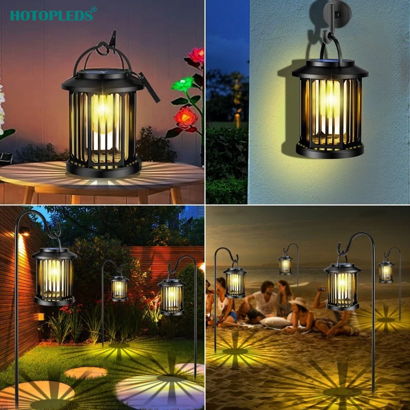 Nowa Solarna Lampa Ogrodowa LED Lampa Wolframowa Oświetlenie Krajobrazu Lampa Uliczna Atmosfera Ogrodu Oświetlenie Trawniku Żyrandol