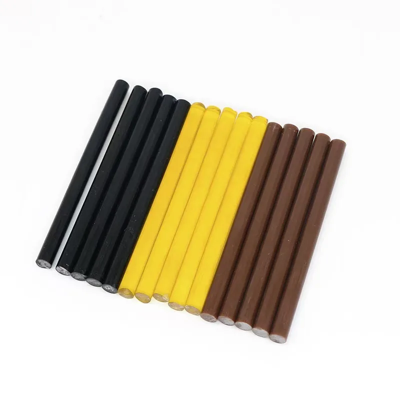 24 قطعة/الوحدة عصي غراء لتطويل الشعر باللون الأصفر لتطويل الشعر