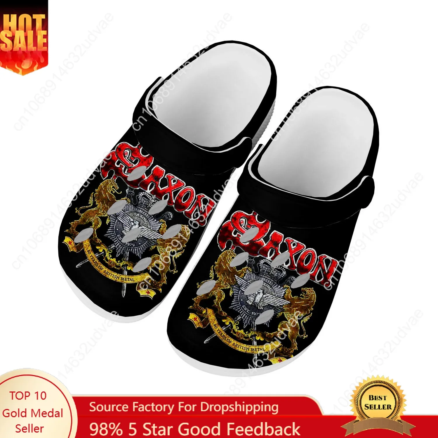 

Saxon Water Shoes Mens Womens Comfortable Fashion Home Garden Clogs Customizd Sandals Beach Breathable Hole Slippers