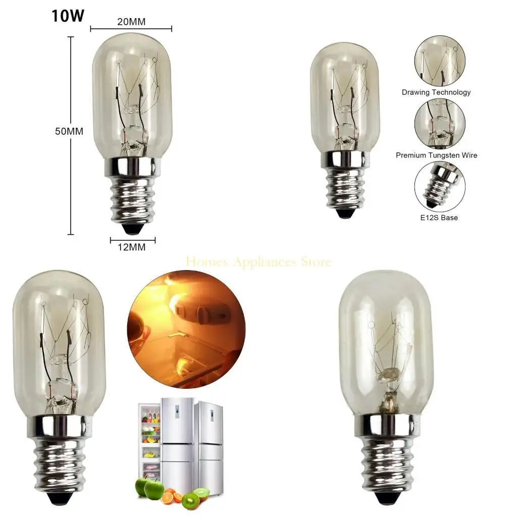 D0AB Lulbo a microonde durevole 10W 110-130V E12S White Warm Lighting per uso domestico