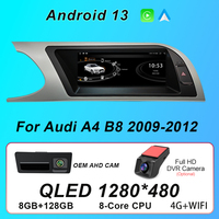 8.8 inch Screen Car Radio For Audi A4 B8 2009-2012 Android Auto Carplay GPS Navigation Multimedia Video Player 4G Head Unit WIFI