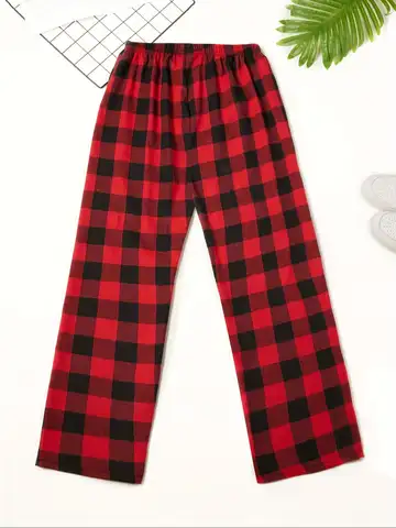 पुरुषों के लिए चेक पायजामा पैंट 95% पॉली/5% स्पैन्डेक्स | स्ट्रेची और आरामदायक सभी मौसम में पहनने योग्य | नियमित फिट नींद और आराम के लिए आवश्यक 8 best sales पुरुषों के पायजामा पैंट - №3