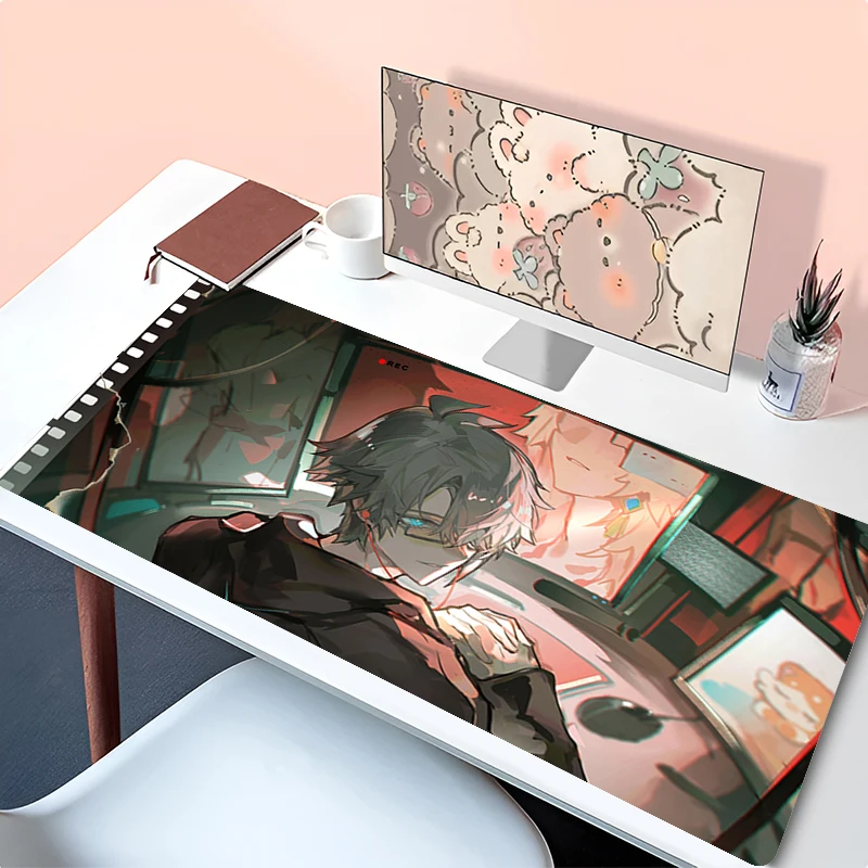 

Mousepad Laptop Mouse Pad Office PC Accessories Keyboard Pad Rubber Cup Mat HD Mouse Mat Honkai Star Rail Phainon Large Desk Mat