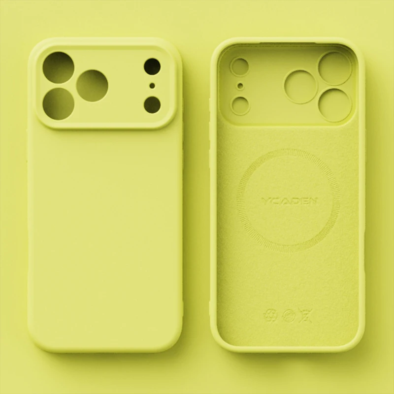 حافظة هاتف مغناطيسية من السيليكون السائل الأصلي لهاتف آيفون 17 16 15 14 13 12 Pro Max Plus 17 Air لغطاء الشحن اللاسلكي Magsafe #4