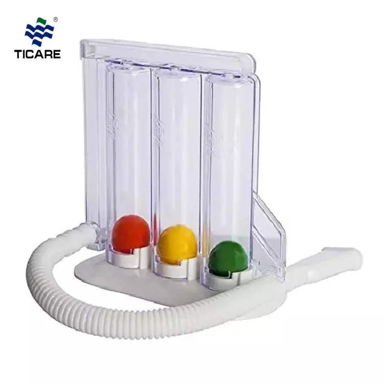 Incentive Pulmonary Function Test Three Ball Spirometry Device for Breathing Exerciser Respirometer