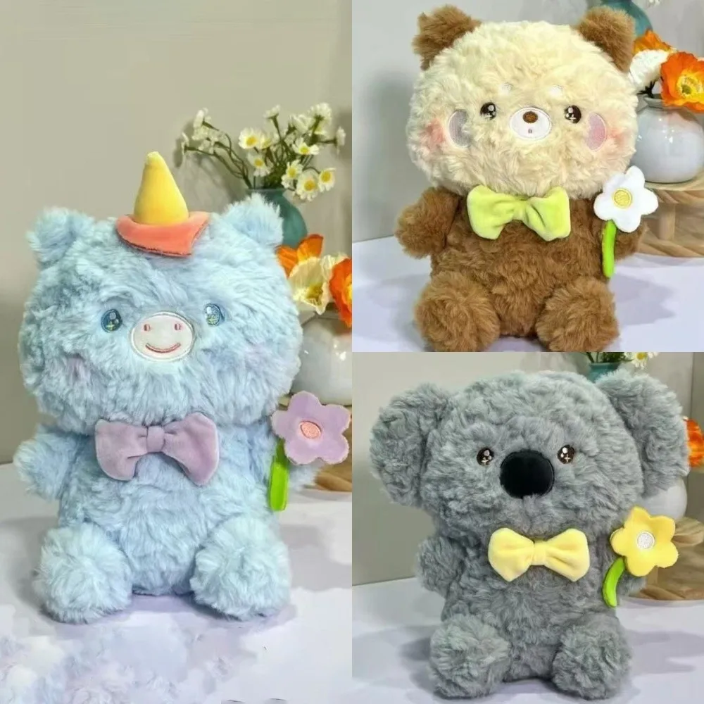 Mignon 8 pouces compagnon éléphant ours loutre Animal jouet Super doux fourrure apaiser dormir compagnon cadeaux d'anniversaire