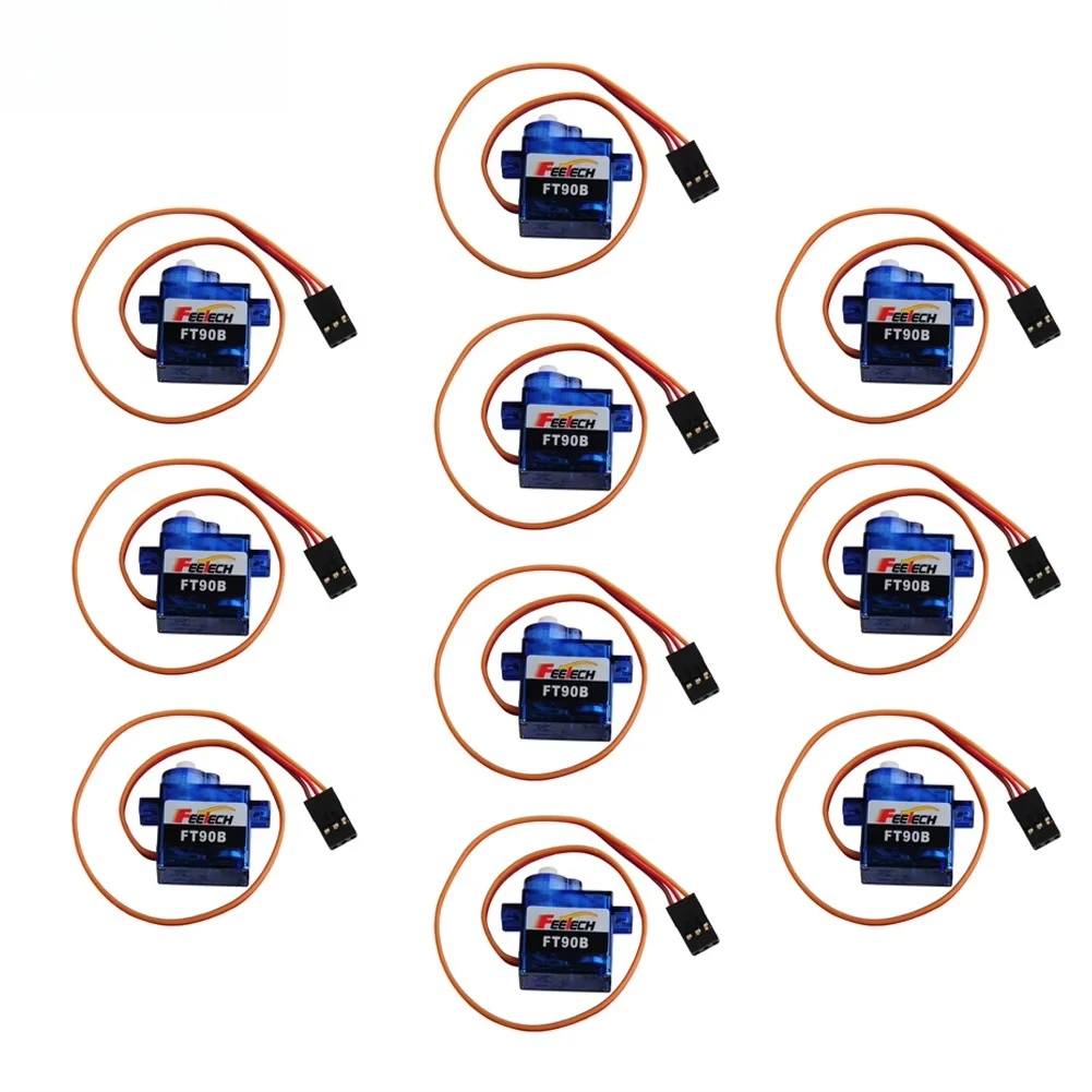 10pcs Feetech FT90B 9g Digital Micro RC Servo Motor 180 Degree 3-6V POM Plastic Teeth for Stem Educational School Robot 3v Servo