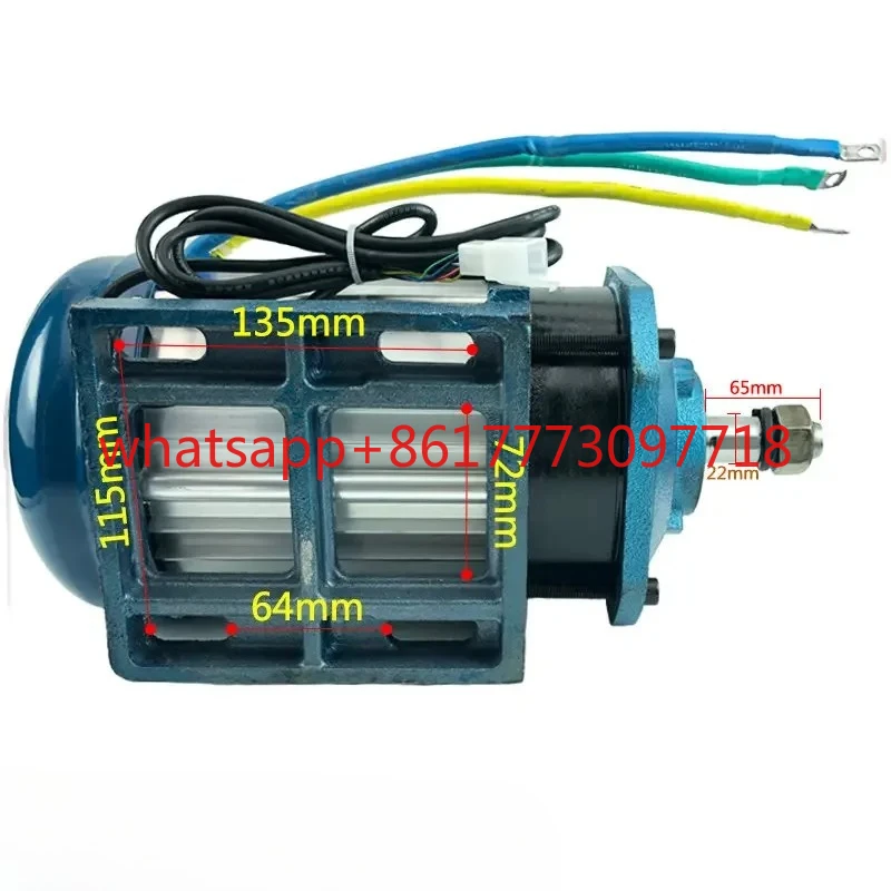 

Electric tricycle motor pure copper brushless mid mounted high-power motor 60v72V1500w2000w3000W